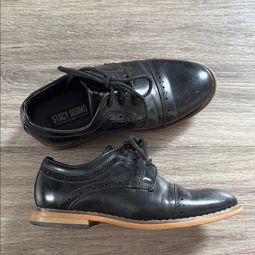Stacy Adams Black Leather Oxford Shoes